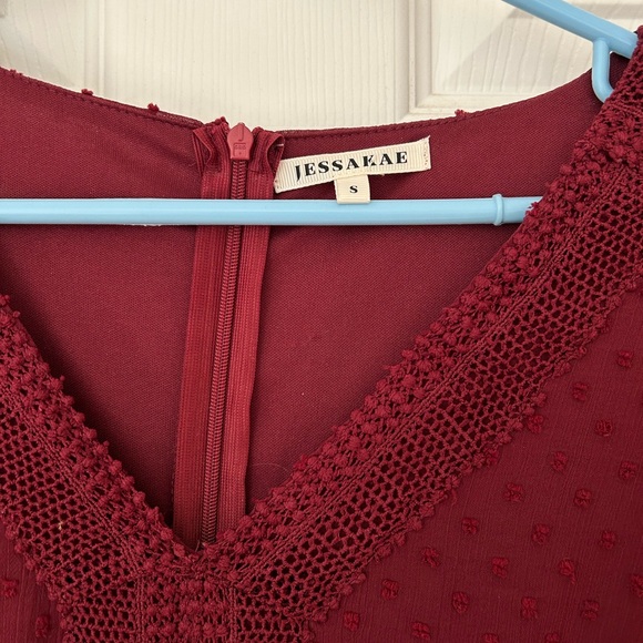 Selena dress in burgundy - Picture 4 of 4